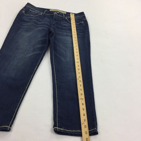 Nine West Vintage America Classic Rise Cropped Jean Pants Size 10 Womens Denim L - Picture 9 of 9